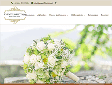 Tablet Screenshot of eventfloristin.at